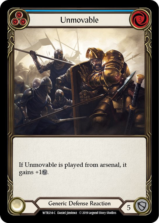 Unmovable (Blue) [WTR214] [Welcome to Rathe] Unlimited Edition Rainbow Foil