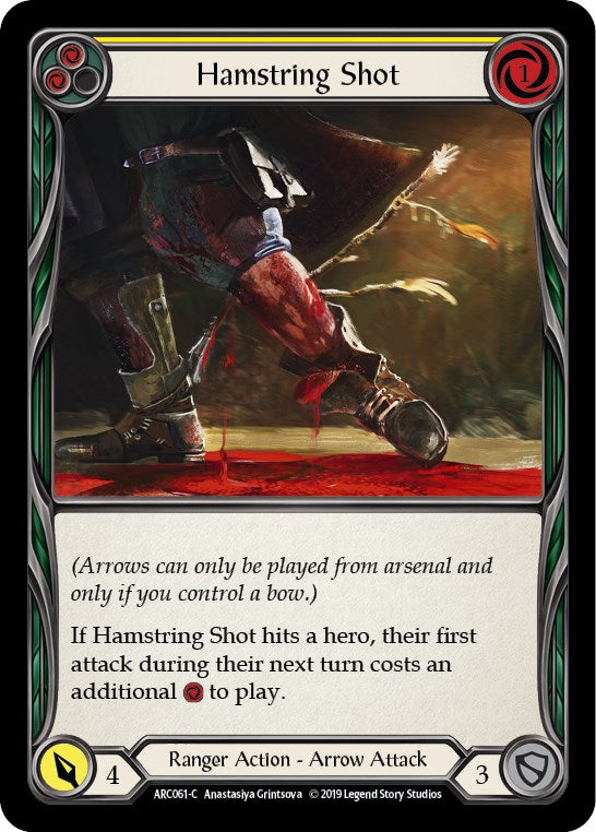 Hamstring Shot (Yellow) [ARC061] [Arcane Rising] 1st Edition Normal