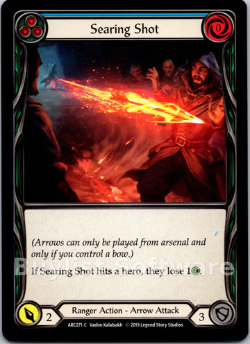 Searing Shot (Blue) [ARC071] [Arcane Rising] 1st Edition Normal