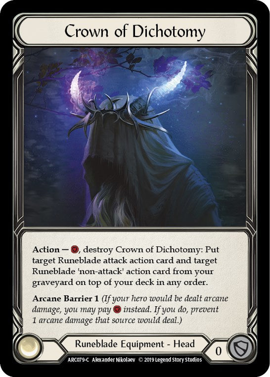 Crown of Dichotomy [ARC079] [Arcane Rising] 1st Edition Normal