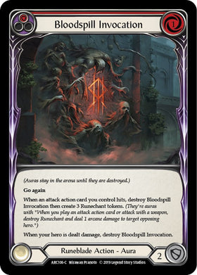 Bloodspill Invocation (Red) [ARC106] [Arcane Rising] 1st Edition Normal