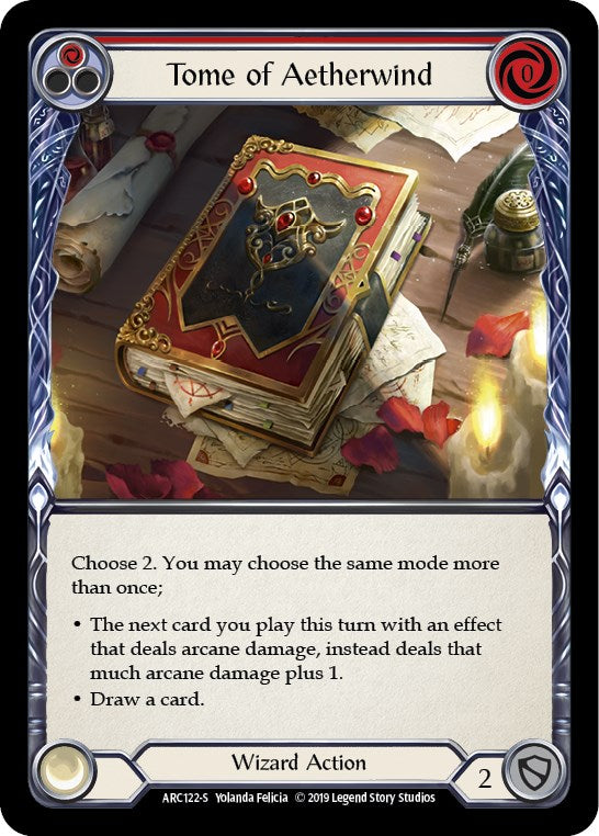 Tome of Aetherwind [ARC122] [Arcane Rising] 1st Edition Normal