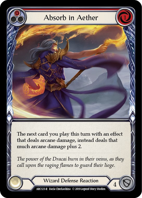 Absorb in Aether (Red) [ARC123] [Arcane Rising] 1st Edition Normal