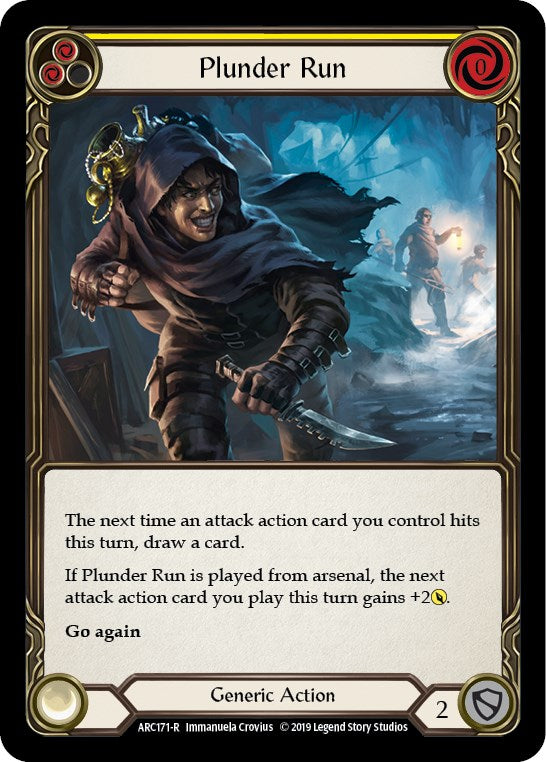 Plunder Run (Yellow) [ARC171] [Arcane Rising] 1st Edition Normal