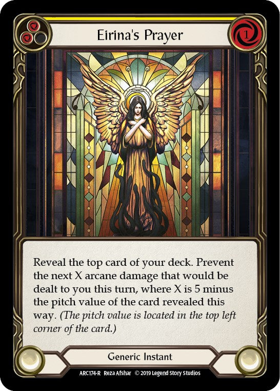 Eirina's Prayer (Yellow) [ARC174] [Arcane Rising] 1st Edition Normal