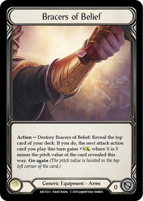 Bracers of Belief [ARC153] [Arcane Rising] 1st Edition Normal