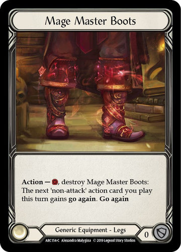 Mage Master Boots [ARC154] [Arcane Rising] 1st Edition Cold Foil