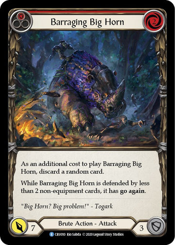 Barraging Big Horn (Red) [CRU010] [Crucible of War] Unlimited Edition Normal