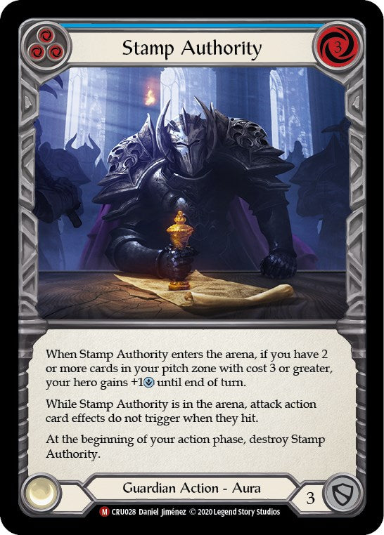 Stamp Authority [CRU028] [Crucible of War] Unlimited Edition Rainbow Foil
