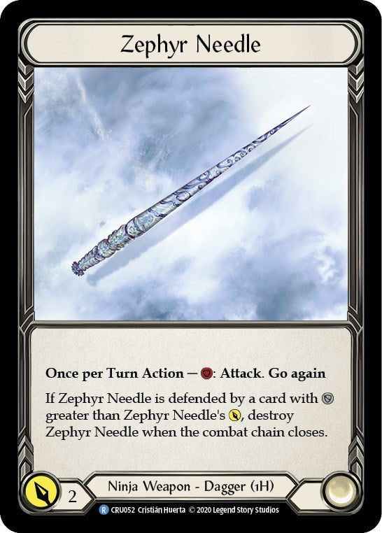 Zephyr Needle (Reverse) [CRU052] [Crucible of War] Unlimited Edition Rainbow Foil