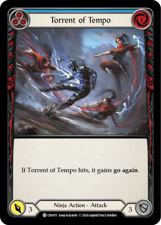 Torrent of Tempo (Blue) [CRU071] [Crucible of War] Unlimited Edition Normal