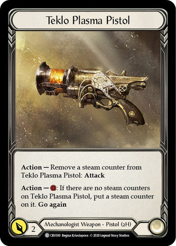 Teklo Plasma Pistol [CRU100] [Crucible of War] Unlimited Edition Rainbow Foil
