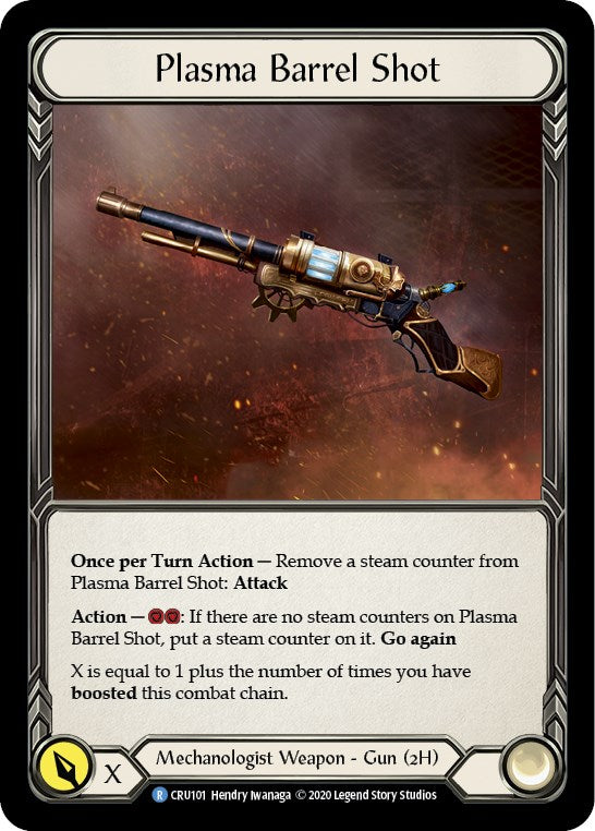 Plasma Barrel Shot [CRU101] [Crucible of War] Unlimited Edition Rainbow Foil