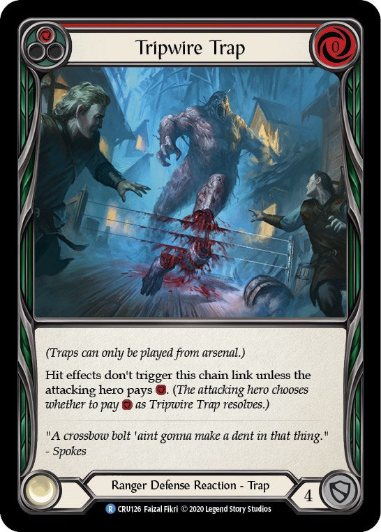 Tripwire Trap [CRU126] [Crucible of War] Unlimited Edition Rainbow Foil