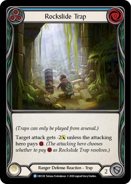 Rockslide Trap [CRU128] [Crucible of War] Unlimited Edition Rainbow Foil