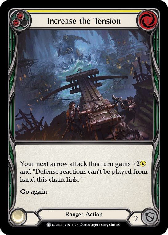 Increase the Tension (Yellow) [CRU136] [Crucible of War] 1st Edition Rainbow Foil