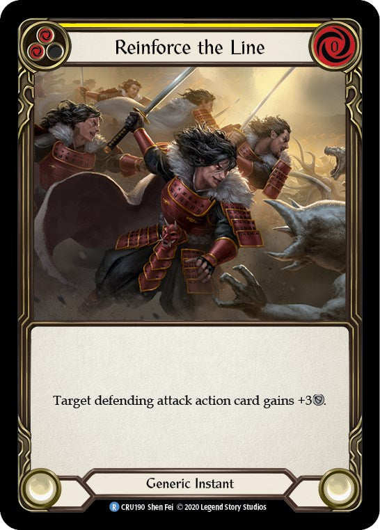 Reinforce the Line (Yellow) [CRU190] [Crucible of War] Unlimited Edition Normal