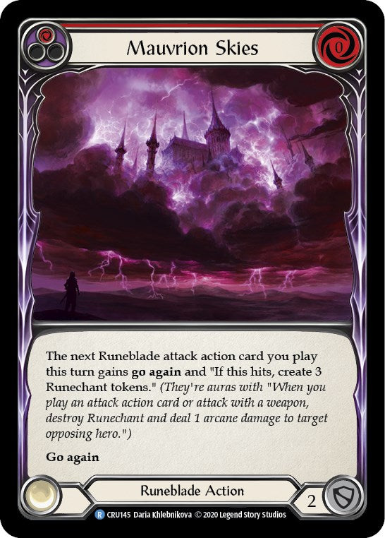 Mauvrion Skies (Red) [CRU145] [Crucible of War] Unlimited Edition Normal