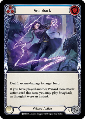 Snapback (Blue) [CRU176] [Crucible of War] Unlimited Edition Rainbow Foil