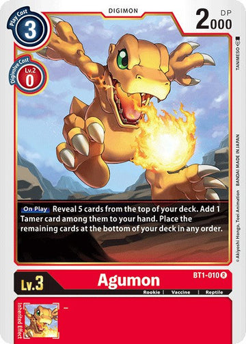 Agumon - BT1-010 [BT1-010 R] [Release Special Booster 1.0]