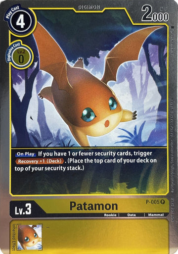 Patamon [P-005] [Digimon Promotion Cards] Foil