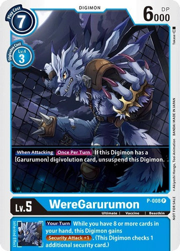 WereGarurumon [P-008] [Digimon Promotion Cards] Foil