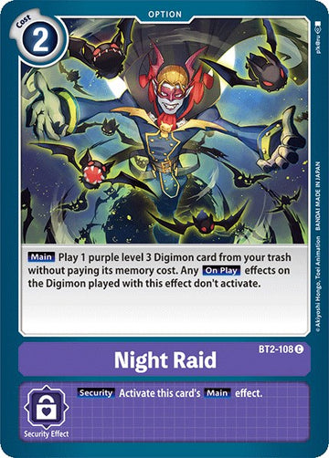 Night Raid [BT2-108] [Release Special Booster 1.0]