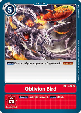 Oblivion Bird [BT1-094] [Release Special Booster 1.0]