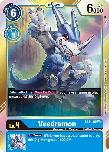 Veedramon (Secret Rare) [BT1-115 SEC] [Release Special Booster 1.0] Foil