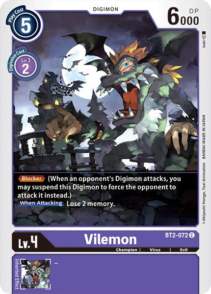 Vilemon [BT2-072 C] [Release Special Booster 1.0]