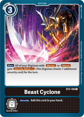 Beast Cyclone [BT3-106] [Release Special Booster 1.5]
