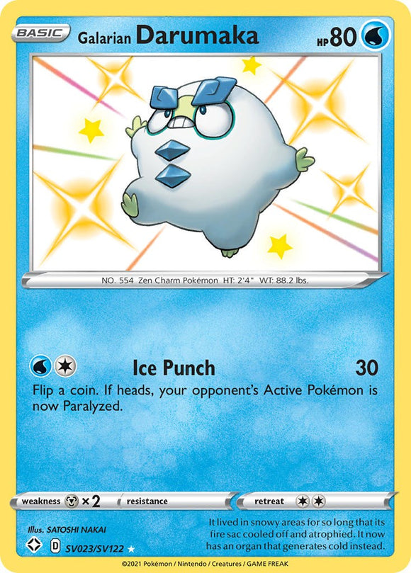 Galarian Darumaka [SV023/SV122] [Shining Fates: Shiny Vault] Holofoil