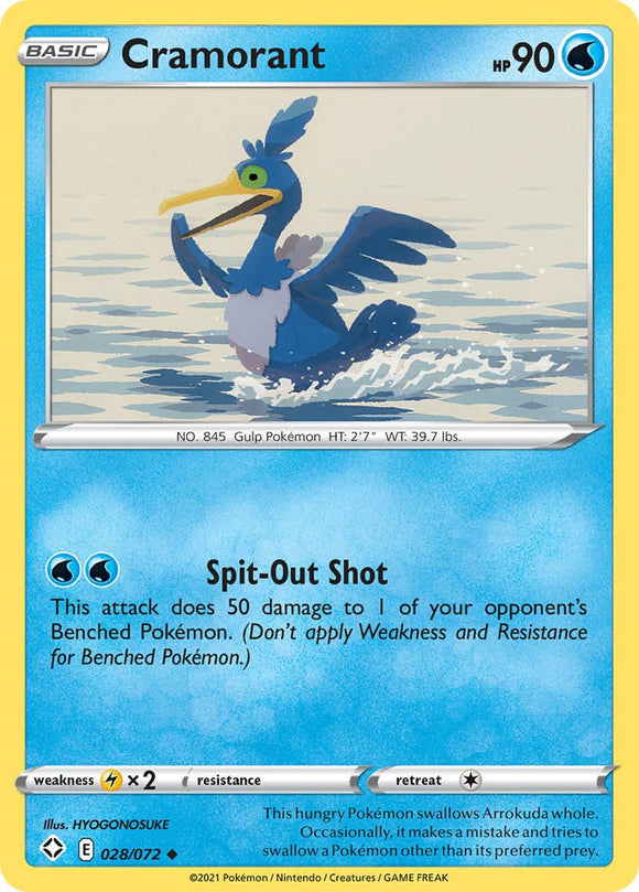 Cramorant [028/072] [Shining Fates] Reverse Holofoil
