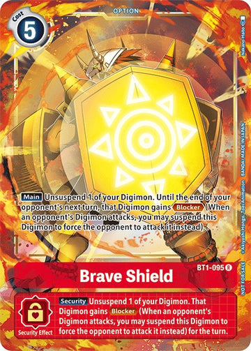 Brave Shield - BT1-095 (Dash Pack Ver. 1.5) [BT1-095] [Release Special Booster 1.5] Foil