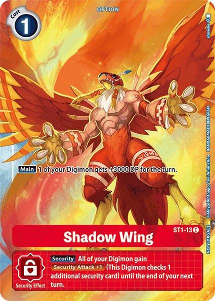 Shadow Wing (Tamer's Evolution Box) [ST1-13] [Starter Deck 01: Gaia Red] Foil