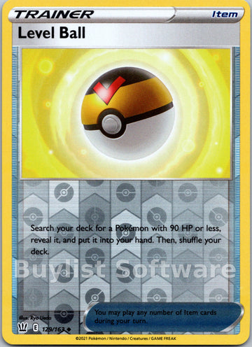 Level Ball [129/163] [Battle Styles] Reverse Holofoil
