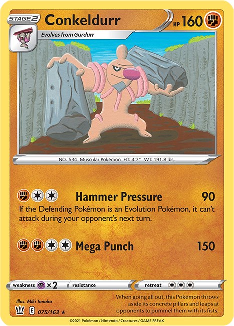 Conkeldurr [075/163] [Battle Styles] Reverse Holofoil