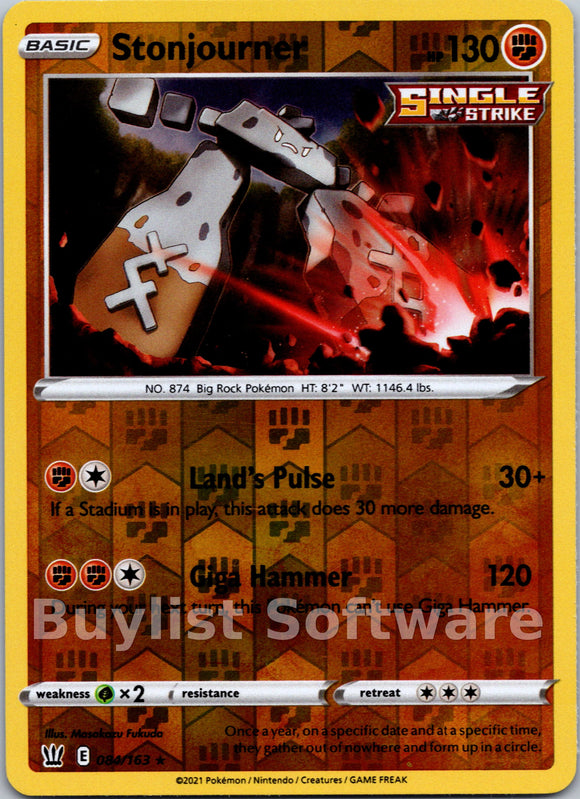 Stonjourner [084/163] [Battle Styles] Reverse Holofoil
