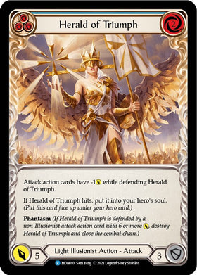 Herald of Triumph (Blue) [MON010] [Monarch] 1st Edition Normal