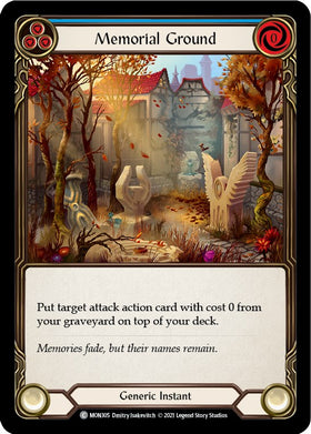 Memorial Ground (Blue) [MON305] [Monarch] 1st Edition Normal