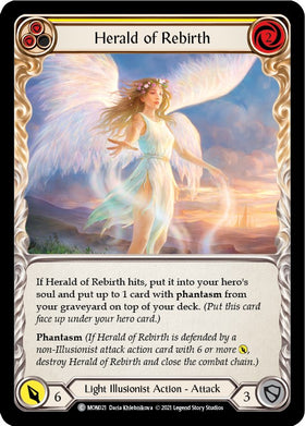 Herald of Rebirth (Yellow) [MON021] [Monarch] Unlimited Edition Rainbow Foil