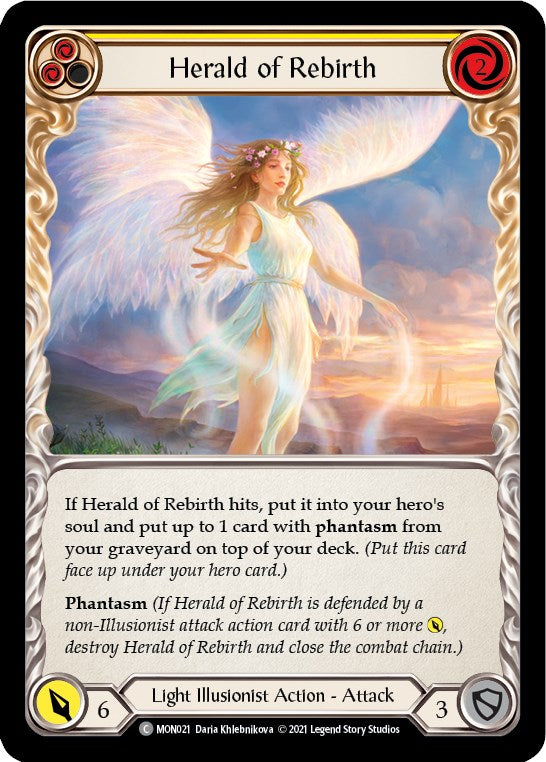 Herald of Rebirth (Yellow) [MON021] [Monarch] 1st Edition Normal