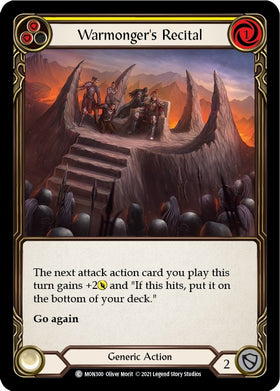 Warmonger's Recital (Yellow) [MON300] [Monarch] 1st Edition Normal