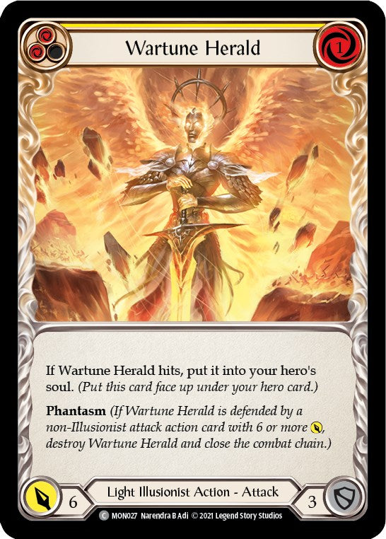 Wartune Herald (Yellow) [MON027] [Monarch] 1st Edition Normal