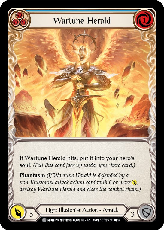 Wartune Herald (Blue) [MON028] [Monarch] Unlimited Edition Normal
