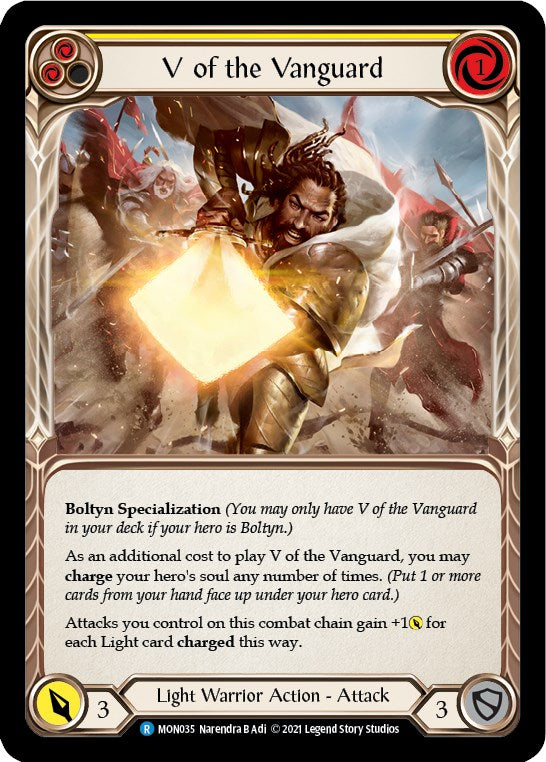 V of the Vanguard [MON035] [Monarch] 1st Edition Normal