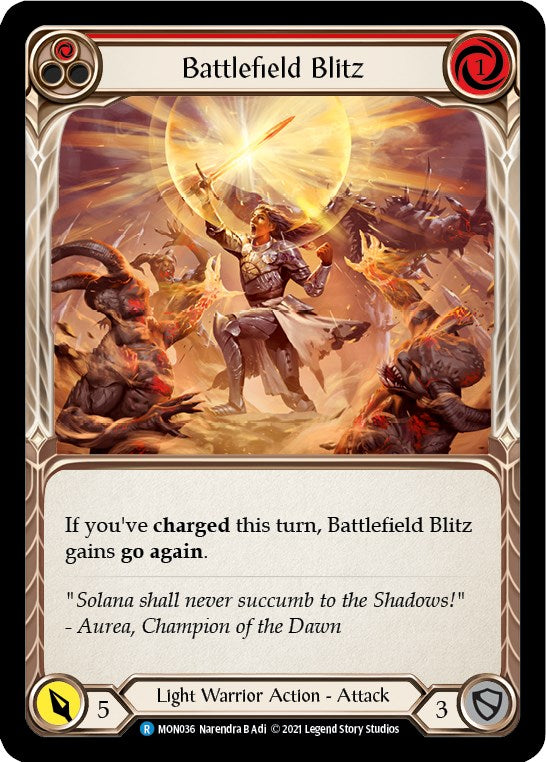 Battlefield Blitz (Red) [MON036] [Monarch] Unlimited Edition Normal