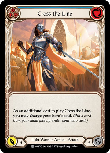 Cross the Line (Blue) [MON047] [Monarch] 1st Edition Normal