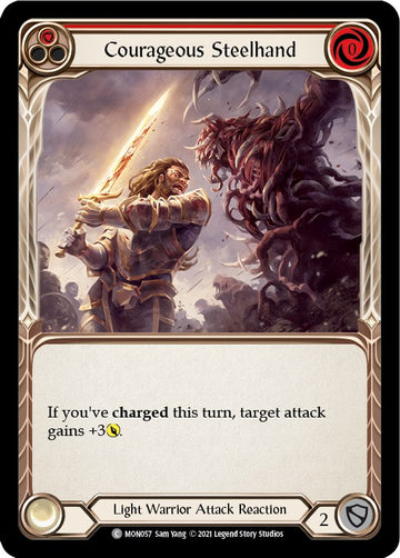 Courageous Steelhand (Red) [MON057] [Monarch] Unlimited Edition Normal