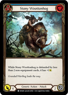 Stony Woottonhog (Blue) [MON286] [Monarch] Unlimited Edition Rainbow Foil